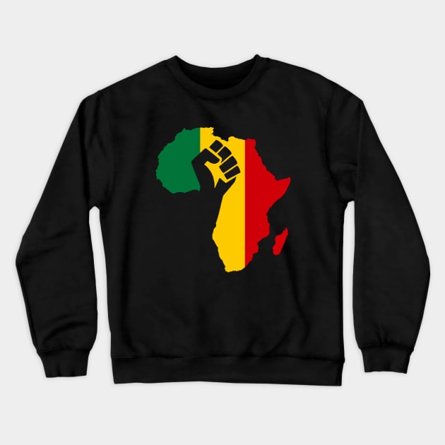 Africa Unite Crewneck Sweatshirt by ningsitihar